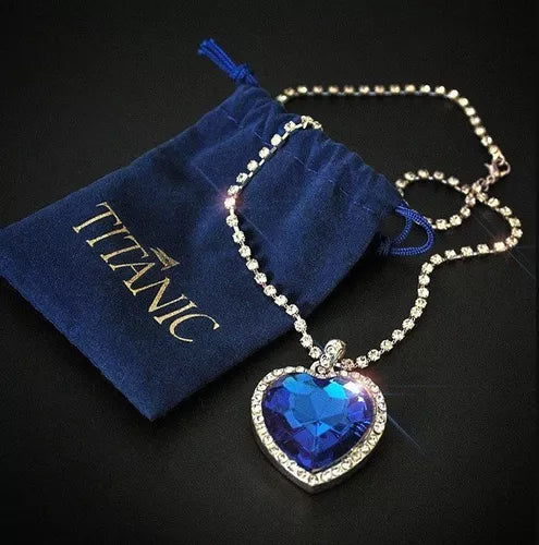 COLLAR CORAZÓN DEL MAR TITANIC PLATA 950